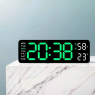 Digital Alarm Clock Electronic Wall Clock Large Number Display USB Charging Bedside Alarm Clock Mult