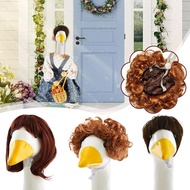 Funny Goose Personality Wig Popo Hair Accessories Porch Outfits Goose V1w2