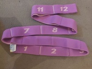 12段彈力帶輕便瑜珈阻力彈力帶 - 紫色