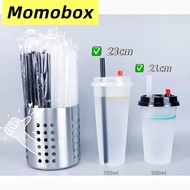 100pcs Boba Straw Thick Individually packed ( Milk tea straw ) 21cm /23cm Thin Slim Straw