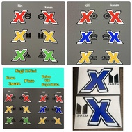 Sticker X tampal pintu lori = sticker cutting