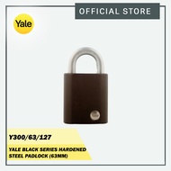 Yale Y300/63/127 Black Series Hardened Steel Padlock 63mm