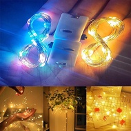 1/2M Fairy Lamp Copper Wire LED Gift Box String Lights Christmas Garland Indoor Bedroom New Year Decoration Battery Operated