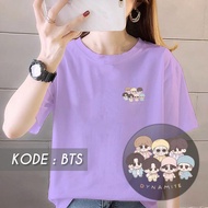 KAOS BTS UNGU ARMY WANITA TSHIRT BAJU WANITA PRIA COTTON