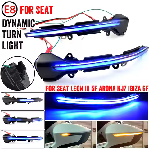 Dynamic Blinker Side Mirror indicator For Seat Leon III MK3 5F ST FR Cupra Ibiza MK5 V KJ1 Arona KJ7