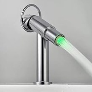 Home Office Shower Set Basin Faucet Filter Water-saving Advanced Mouth Core LED Light Temperature Control Color Shower Head Faucet Bathroom Taps Bathroom Taps Bathroom