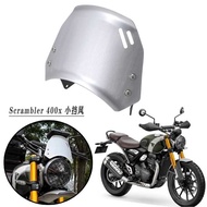 Suitable for Triumph Climbing 400X scrambler400x Modified Aluminum Alloy Front Windshield Front Wind