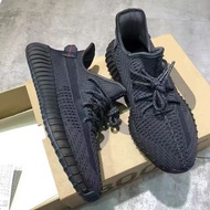 【🔥鞋帶反光版 】adidas Yeezy Boost 350 V2 “Black” 黑天使 男女同款