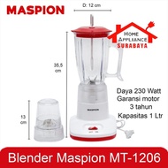 Blender Maspion Plastik 2 IN 1 MT-1206 / MT 1206 Kapasitas 1 Liter