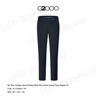 G2000 กางเกงสแล็ค ทำงาน รุ่น Men Clothing Sweat Wicking Multi-Way Stretch Casual Pants Regular Fit C