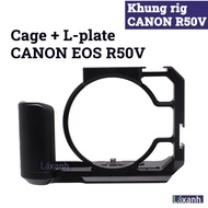 Canon R50V | Rig cage + L-plate protective frame for Canon eos r50v rigcage lplate grip handcase cas