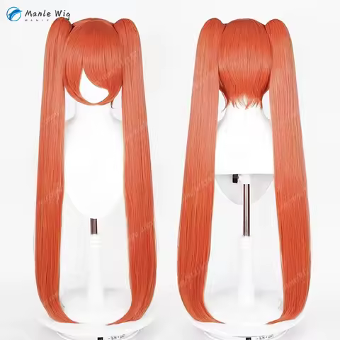 Anime Osana Najimi Cosplay Wig Orange 110cm Wigs Miku Cosplay Anime Wig Heat Resistant Synthetic Hai