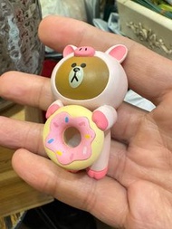 全新 Line friends 熊大 布朗熊 杯緣子 小豬造型 brown