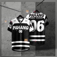 Jersey Pahang 2025 Nfl Design【Free Custom】Jersey Baju Lelaki Dewasa Berkolar Plus Size Futsal Jersey