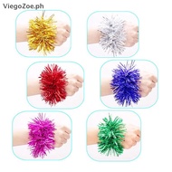 ViegoZoe 2Pcs Apply To Sports Game Pompoms 7 Styles Cheering Flower Ball Performance Dance Wrist Flo