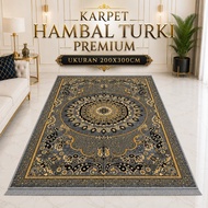 HAMBAL TURKISH RUG AL JEDDAH 2X3M HAMBAL TURKEY JUMBO TASSEL CARPET Comfortable Home Living Room Dec