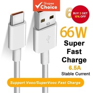 66W 6A Super Fast Charger Cable Type C Charging Data Cord