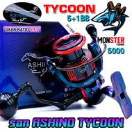 รอกตกปลา รอกสปินนิ่ง อาชิโน่ ASHINO TYCOON 1000-6000 (โฉมใหม่มีให้เลือกหลายสี)