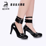 Herta concert shoes Cosplay Honkai：Star Rail Herta Black shiny