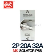 MK 2 Pole 20A 32A Isolator Switch | Double Pole Electrical Isolator