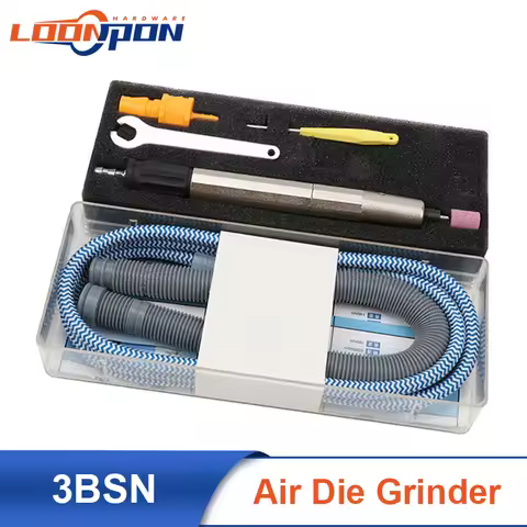 3BSN Micro Air Die Grinder Kit Grinding Pen High Precision Pneumatic Tools Set 65000 RPM 3mm Collet 