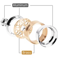 INJORA 1.0 Brass Aluminum Beadlock Wheels ModuWheel for TRX4M SCX24 1/18 1/24 RC Crawlers Upgrade