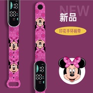 New print strap M9 LED electronic watch Minnie Donald Duck cute cartoon bracelet touch waterproof ch