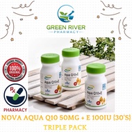 NOVA AQUA Q10 50MG + E 100IU {30 SOFTGELS} TRIPLE PACK