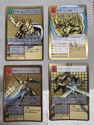 Digimon 數碼暴龍卡牌 金卡 兹巴獸進化鏈四張一套