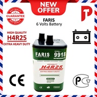 Faris 6 Volts Heavy Duty Battery 🔥 Ready Stocks 🔥 H4R25 1pcs