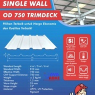 Atap uPVC Dr. SHIELD Single Layer Trimdeck OD750 atap dingin ekonomis