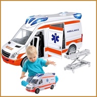 Simulation Ambulance Toys for Kids City Rescue Vehicle Ambulance Car With Lights And Sound Birthday 