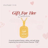 Auspicious Pendant in 999 Pure Gold