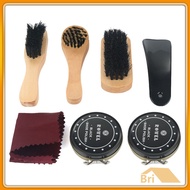 In Stock Deluxe Shoe Care Kit Polish Brush Shine Kit For Boots Shoes Sneakers Cleaning bri