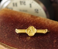 骨董百年品牌法國FIX包金天使別針胸針心口針 B2019