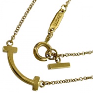 TIFFANY&Co./Tiffany T Smile迷你項鍊，18K黃金，2.4克，46.5厘米，女士款 [二手]