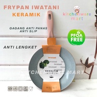 Frypan Iwatani Ceramic Coating- Non-Stick Ceramic Granite Frying pan Not Easy To Peel - Ceramic Marble Granite/Ceramic frypan