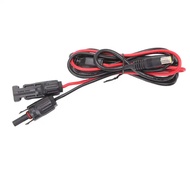 Solar Panel Connector Adapter Female to Male 2 Cores DC7.9mm Copper PVC 16AWG DC 8.0 Extension Cord