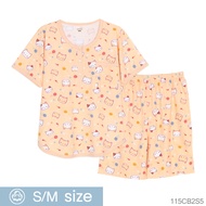 Josilins ชุดนอน ชุดอยู่บ้าน ผู้หญิง เสื้อแขนสั้น ขาสั้น ผ้ายืด SM 2025