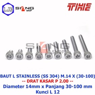 Bolt L M14 Stainless 304 THE A2-70