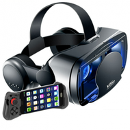 Others - VR大耳機3D 眼鏡(大耳機藍光版+遊戲手柄058)