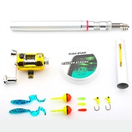 Mini Ice Fishing Rod Set Pen Rod Portable Fishing Rod Pocket Rod Childrens Fishing Rod