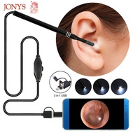 JONYS Ear Camera Scope Mobile Otoscope Earwax Clean Borescope Cleaning Ear