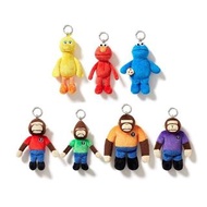 全新絕版 七隻：Aape Sesame Street 鎖匙扣 芝麻街 聯名公仔 BAPE