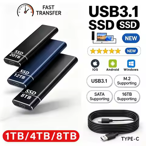 Efficient large capacity external hard drive 16TB high-quality original portable hard drive 2TB/4TB 