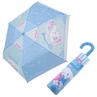 Japan Sanrio - Cinnamoroll 玉桂狗 日版 縮骨遮 摺疊傘 彎手柄 便攜 雨傘 雨具 53cm 戶外 便攜 防風 大耳狗 2021年款 (藍+淺藍)