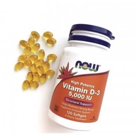 Vitamin D3 Now Foods High Potency D3 5000IU 120 Softgels Zinc 50mg