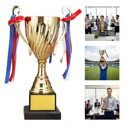 24.5/26.5/29/33.5/37.5cm Gold Metal Trophy High End Atmosphere Metal Material Sports Trophies Gold C