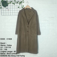 Coat, Long Coat Winter Wool Preloved 030