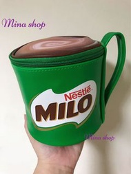 ✨全新   美祿MILO巧克力麥芽馬克杯 造型大容量拉鏈收納包（日雜附錄）